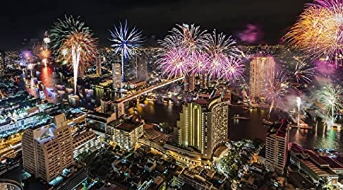 2000-teiliges Puzzle für Erwachsene, Bangkok-Feuerwerk, Gehirn-Herausforderung, Puzzle für Kinder, Lernspiele, Kinder-Lernspiel, Spielzeug für Zuhause und unterwegs 70x100CM 2000-teiliges Puzzle für Erwachsene, Bangkok-Feuerwerk, Gehirn-Herausforderung, Puzzle für Kinder, Lernspiele, Kinder-Lernspiel, Spielzeug für Zuhause und unterwegs 70x100CM von FPTZL