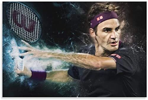 2000-teiliges Puzzle für Roger Federer Splash Poster, Puzzle für Erwachsene und Kinder, Lernspielzeug, 2000 Teile, 100 x 70 cm von FPTZL