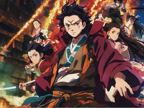 2000-teiliges Puzzle mit japanischem Anime-Poster „Tanjirou“ für den Stressabbau in der Familie, Lernspielzeug, Gt432Zw, 100 x 70 cm von FPTZL