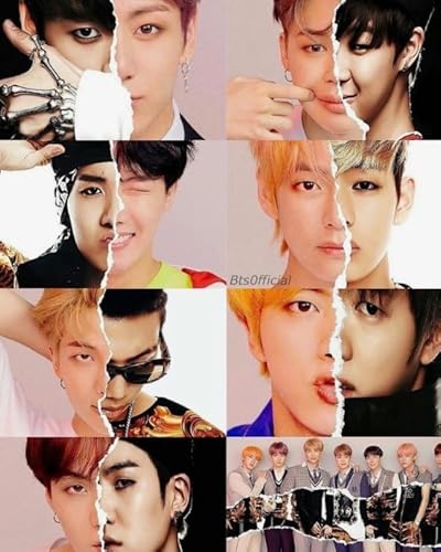 BTS Korean Boy Band Poster Puzzle 1000 Teile Dekompressionsspiel für Erwachsene Jc33Ms 70x50CM BTS Korean Boy Band Poster Puzzle 1000 Teile Dekompressionsspiel für Erwachsene Jc33Ms 70x50CM von FPTZL