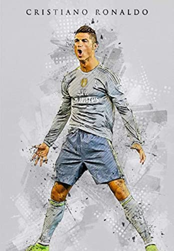Cristiano Ronaldo Poster Puzzle 1000 Teile Spielzeug für Erwachsene Dekompressionsspiel 52x38CM von FPTZL