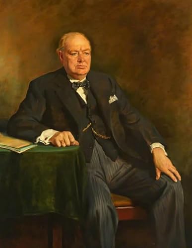 Gt348Zw 1000 Teile Politiker Churchills Ölgemälde Poster Puzzle Spaß Spiel Spielzeug Lernspiel für Erwachsene 38x26CM von FPTZL