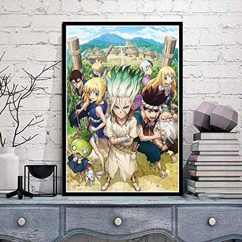 Ishigami Senku Puzzle, 1000-teiliges Anime-Ölgemälde-Papierpuzzle für Erwachsene, Spielzeuggeschenk für Kinder, Erwachsene, Kinder, Teenager, 70 x 50 cm Ishigami Senku Puzzle, 1000-teiliges Anime-Ölgemälde-Papierpuzzle für Erwachsene, Spielzeuggeschenk für Kinder, Erwachsene, Kinder, Teenager, 70 x 50 cm von FPTZL
