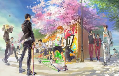 Japansk Anime Haikyuu!!!! Poster Puzzle 2000 Teile Puzzle Erwachsene Kinder Lernspiel Gi43Kq 70x100CM von FPTZL