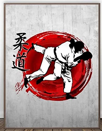 Kanji Judo Poster Puzzle 2000 Teile Erwachsene Spielzeug Dekompressionsspiel Py442Js 70x100CM von FPTZL