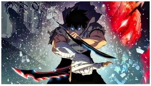 Koreanisches Anime Solo Leveling Poster Puzzle 2000 Teile Puzzle Erwachsene Kinder Lernspiel Gi76Kq 70x100CM von FPTZL
