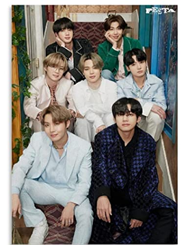 Kpop BTS Poster Puzzle 2000 Teile Spielzeug für Erwachsene Dekompressionsspiel Fe250Jw 70x100CM von FPTZL