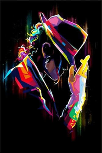 Michael Jackson Minimalist Puzzle, Stressabbau-Spiel für Erwachsene, 2000 Teile, 2000 Teile 70x100CM von FPTZL