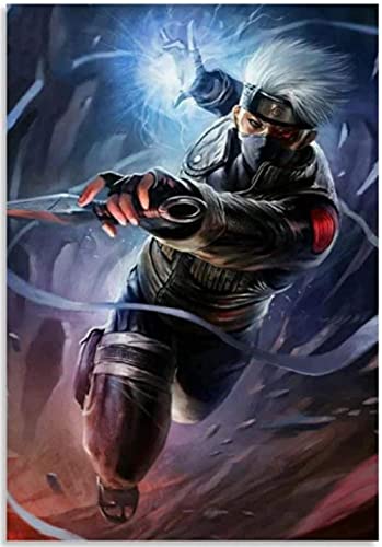 Puzzle 1000 Teile Anime Naruto Kakashi Poster Papier Kinderspielzeug Dekompressionsspiel 26x38CM von FPTZL