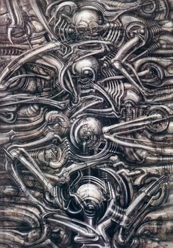 Puzzle 1000 Teile HRGiger Abstraktes Kunstplakat Spielzeug für Erwachsene Dekompressionsspiel Gt207Zw 38x52CM von FPTZL