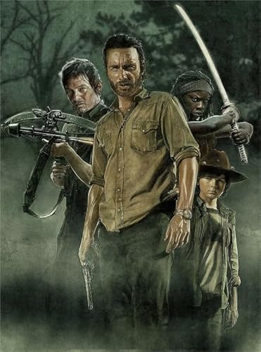 Puzzle 1000 Teile Walking Deads Horrorfilmplakat Dekompressionsspiel für Erwachsene Spielzeug Xq466Zp 52x38CM von FPTZL