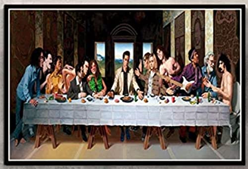 Puzzle 1000 Teile Zusammenbaubild Rockstar Das letzte Abendmahl Poster Spiele für Erwachsene Lernspielzeug 26x38CM von FPTZL
