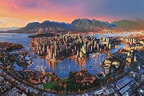 Puzzle 1000 Teile für Erwachsene Kinder Vancouver Stadtbild, Kanada Kinder 50x70CM von FPTZL