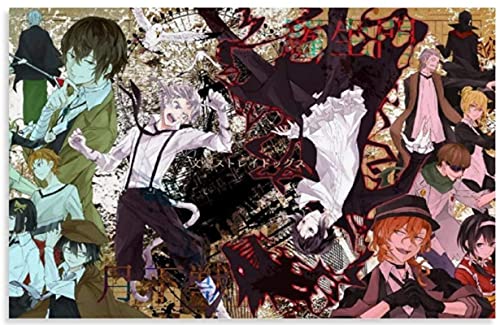 Puzzle 2000 Stück Anime Bungou Streunende Hunde Poster Kinderspielzeug Dekompressionsspiel Zf250Ds 70x100CM von FPTZL