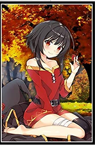 Puzzle 2000 Stück Konosuba Megumin Süßes Mädchen Japan Anime Poster Kinderspielzeug Dekompressionsspiel Fe850Jw 70x100CM von FPTZL