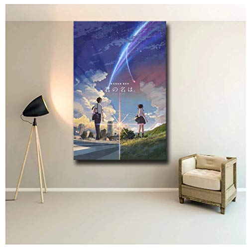 Puzzle 2000 Teile Anime-Film Kimi No Nawa Dein Name Wandkunst Poster Japanische Kinderkunst für Erwachsene Kinderspiele Lernspielzeug K50Ya 100x70CM von FPTZL
