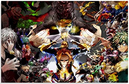 Puzzle 2000 Teile Anime My Academia Poster Kinderspielzeug Dekompressionsspiel Zy648Tm 70x100CM von FPTZL