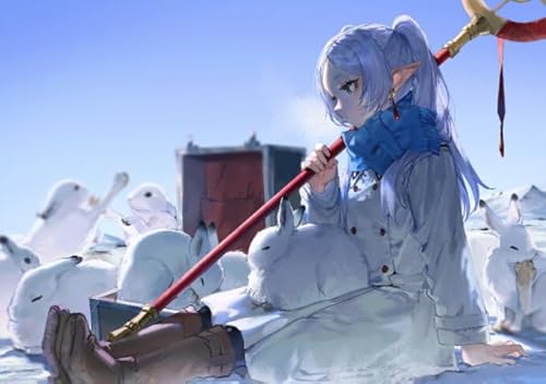 Puzzle 2000 Teile Animes Freezing: Beyond Journey's End Poster für Erwachsene Lernspielzeug Puzzles Xq526Zy 100 x70CM von FPTZL