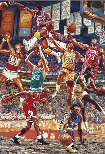 Puzzle 2000 Teile Basketballspieler Poster für Erwachsene Familienlernspiele Spielzeug Qw382Zp 100x70CM von FPTZL