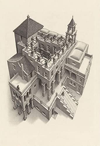 Puzzle 2000 Teile Escher Surreales geometrisches Kunstwerk Modernes abstraktes Kunstplakat für Erwachsene Kinderspiele Lernspielzeug Px166Yk 100x70CM von FPTZL