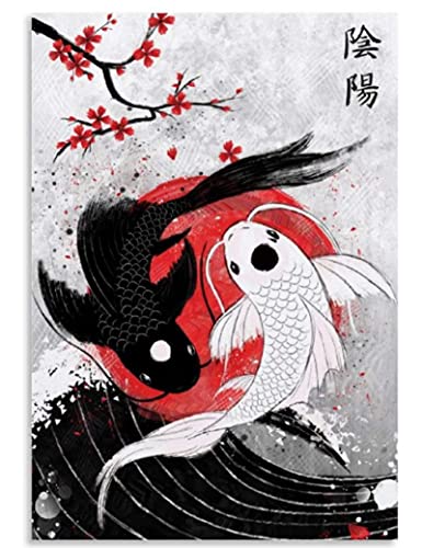 Puzzle 2000 Teile Koi-Fisch Yin Yang Puzzles Lernspielzeug für Erwachsene Geburtstagsgeschenk Ty876Xz 70x100CM von FPTZL