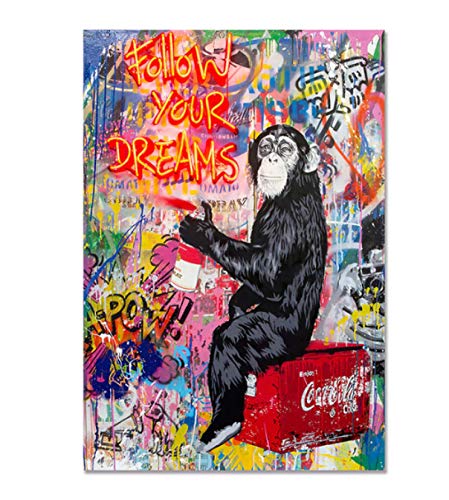 Puzzle 2000 Teile Street Graffiti Collage Monkey Poster für Erwachsene Kinder Spiele Lernspielzeug Wg91Vy 70x100CM von FPTZL