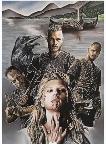 Puzzle 2000 Teile Vikings Filmplakat Dekompressionsspiel für Erwachsene Spielzeug GS171LA 70x100CM von FPTZL