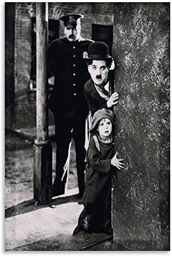 Puzzle 2000 Teile für Erwachsene und Kinder, Filmplakat „The Kid Charlie Chaplin“, klassisches Schwarz-Weiß-Filmpuzzle, Lernspiel für Kinder, 2000 Teile, 2000 Teile, 100 x 70 cm von FPTZL