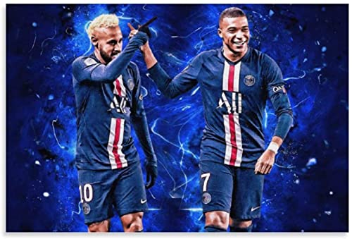 Puzzle für 1000 Teile, Fußballspieler Kylian Mbappe X Neymar, Star-Poster, Puzzlespiel, Erwachsene und Kinder, Puzzle-Poster 1000 Teile 38x52CM von FPTZL