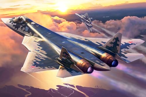 Puzzle für Erwachsene, 1000 Teile: Kampfjet der fünften Generation fliegt am Himmel 26x38CM von FPTZL