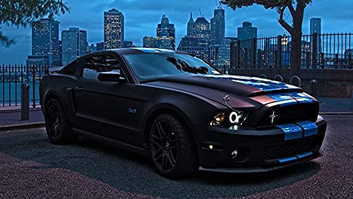Puzzle für Erwachsene 1000 Teile, Mustang Shelby GT Puzzles für Kinder, Lernspielzeug, Denkspiel, Geschenk, 50x70CM von FPTZL