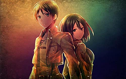 Puzzle für Erwachsene 1000 Teile Anime Attack On Titan Puzzles für Kinder Lernspielzeug Intellektuelles Spiel Geschenk Teenager DIY Home Entertainment Spielzeug 70x50CM von FPTZL