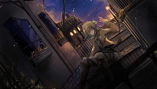 Puzzle für Erwachsene 1000 Teile Anime Attack On Titan Puzzles für Kinder Lernspielzeug Intellektuelles Spiel Geschenk Teenager DIY Home Entertainment Spielzeug 70x50CM von FPTZL