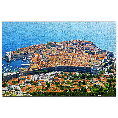 Puzzle für Erwachsene – Stadtmauern von Dubrovnik in Kroatien – 1000 Teile – Reisegeschenk – Souvenir 70 x 50 cm von FPTZL