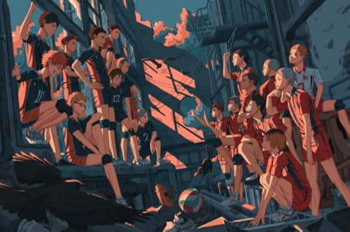 Puzzles, Japanische Animes Haikyuu Poster, 1000 Teile, Lernspielzeug Puzzle für Kinder, Farbpuzzle, Memory-Spiele für Erwachsene Wy88Zq 70x50CM Puzzles, Japanische Animes Haikyuu Poster, 1000 Teile, Lernspielzeug Puzzle für Kinder, Farbpuzzle, Memory-Spiele für Erwachsene Wy88Zq 70x50CM von FPTZL