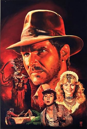 Retro-Actionfilm Indianas Wandkunst-Poster, 2000-teiliges Puzzle, Spielzeug für Erwachsene, Dekompressionsspiel, Xq220Zy, 100 x 70 cm von FPTZL