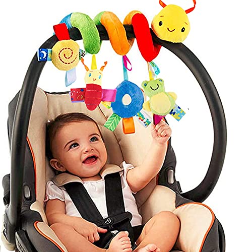 FPVERA Kinderwagen Spielzeug für Babys Activity Spirale Spielzeug Hängespielzeug Babyschale Kinderbett Spielzeug Baby Spiral Plüschtier für Kleinkinder Jungen Mädchen ab 0 3 6 9 12 Monaten von FPVERA