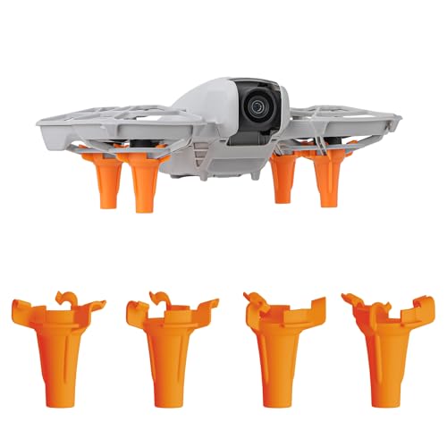 FPVtosky Fahrwerk für DJI Neo Drohnenzubehör, Drohnen-Landebeine Schnellspanner-Verlängerungsgetriebe-Kit für DJI Neo Drohnenschutz (Orange) von FPVtosky