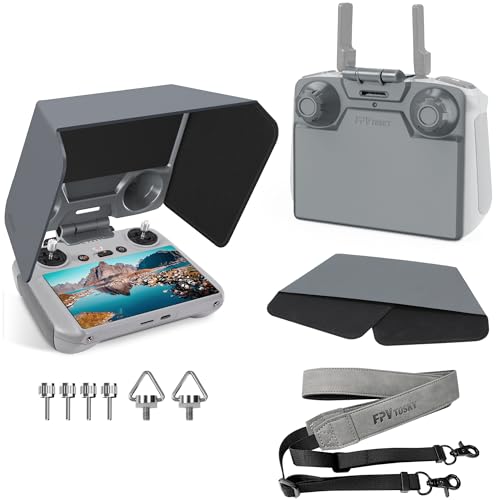 FPVtosky RC 2 Sun Hood Cover mit Lanyard für DJI Mini 4 Pro/DJI Air 3/3S Zubehör,Kit beinhaltet RC 2 Sun Hood Cover, Lanyard FPVtosky RC 2 Sun Hood Cover mit Lanyard für DJI Mini 4 Pro/DJI Air 3/3S Zubehör,Kit beinhaltet RC 2 Sun Hood Cover, Lanyard von FPVtosky