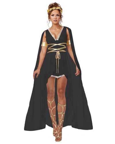 FQLGJMY Frauen Cosplay Kostüm Fancy Kleid griechische Göttin Kleopatra römischer Krieger gefallener Engel Vampir Hexe für Halloween FQLGJMY Frauen Cosplay Kostüm Fancy Kleid griechische Göttin Kleopatra römischer Krieger gefallener Engel Vampir Hexe für Halloween von FQLGJMY