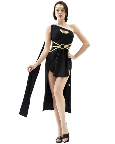 FQLGJMY Frauen Cosplay Kostüm Fancy Kleid griechische Göttin Kleopatra römischer Krieger gefallener Engel Vampir Hexe für Halloween FQLGJMY Frauen Cosplay Kostüm Fancy Kleid griechische Göttin Kleopatra römischer Krieger gefallener Engel Vampir Hexe für Halloween von FQLGJMY