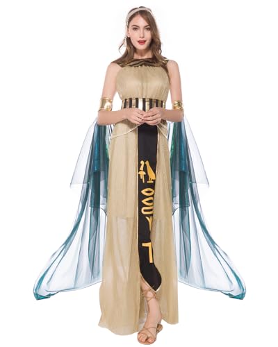 FQLGJMY Frauen Cosplay Kostüm Fancy Kleid griechische Göttin Kleopatra römischer Krieger gefallener Engel Vampir Hexe für Halloween FQLGJMY Frauen Cosplay Kostüm Fancy Kleid griechische Göttin Kleopatra römischer Krieger gefallener Engel Vampir Hexe für Halloween von FQLGJMY