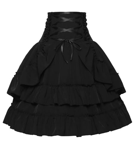 FQLGJMY Frauen Mittelalterliche Röcke Renaissance Gotische Steampunk Pirat Hohe Niedrige Röcke Halloween Cosplay Kostüm FQLGJMY Frauen Mittelalterliche Röcke Renaissance Gotische Steampunk Pirat Hohe Niedrige Röcke Halloween Cosplay Kostüm von FQLGJMY