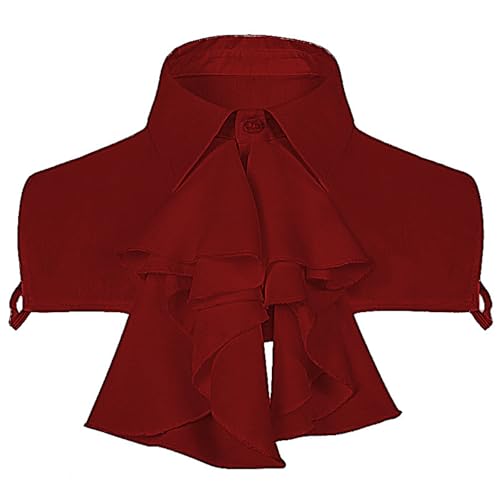 FQLGJMY Herren Vintage Palace Shirt Kragen Koloniale Spitze False Kragen Halloween Piraten Kostüm viktorianisches Cosplay Zubehör FQLGJMY Herren Vintage Palace Shirt Kragen Koloniale Spitze False Kragen Halloween Piraten Kostüm viktorianisches Cosplay Zubehör von FQLGJMY