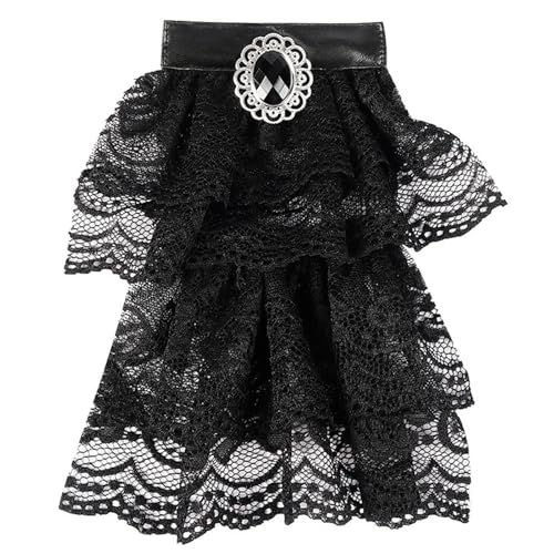 FQLGJMY Herren Vintage Palace Shirt Kragen Koloniale Spitze False Kragen Halloween Piraten Kostüm viktorianisches Cosplay Zubehör FQLGJMY Herren Vintage Palace Shirt Kragen Koloniale Spitze False Kragen Halloween Piraten Kostüm viktorianisches Cosplay Zubehör von FQLGJMY