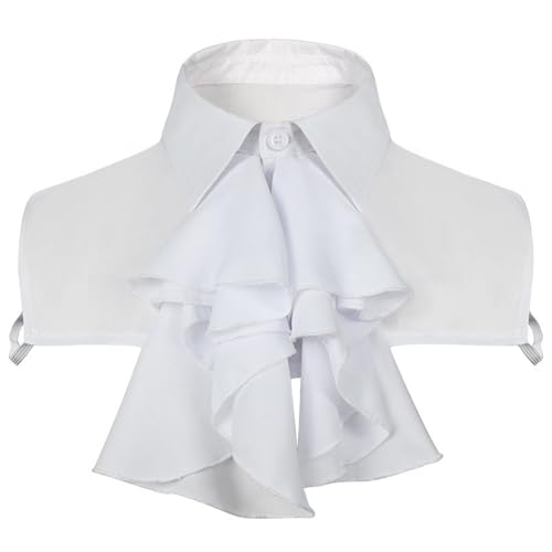 FQLGJMY Herren Vintage Palace Shirt Kragen Koloniale Spitze False Kragen Halloween Piraten Kostüm viktorianisches Cosplay Zubehör FQLGJMY Herren Vintage Palace Shirt Kragen Koloniale Spitze False Kragen Halloween Piraten Kostüm viktorianisches Cosplay Zubehör von FQLGJMY