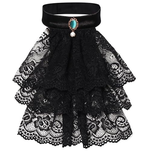 FQLGJMY Herren Vintage Palace Shirt Kragen Koloniale Spitze False Kragen Halloween Piraten Kostüm viktorianisches Cosplay Zubehör FQLGJMY Herren Vintage Palace Shirt Kragen Koloniale Spitze False Kragen Halloween Piraten Kostüm viktorianisches Cosplay Zubehör von FQLGJMY