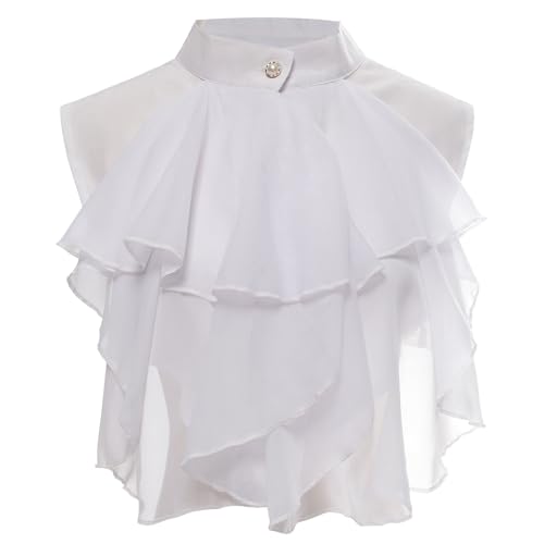 FQLGJMY Herren Vintage Palace Shirt Kragen Koloniale Spitze False Kragen Halloween Piraten Kostüm viktorianisches Cosplay Zubehör FQLGJMY Herren Vintage Palace Shirt Kragen Koloniale Spitze False Kragen Halloween Piraten Kostüm viktorianisches Cosplay Zubehör von FQLGJMY