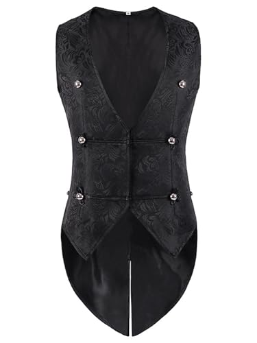 FQLGJMY Männer Mittelalterliche Renaissance Weste Gotische Wikinger Piraten Kostüm Halloween Maskerade Outfit Jacquard Anzug FQLGJMY Männer Mittelalterliche Renaissance Weste Gotische Wikinger Piraten Kostüm Halloween Maskerade Outfit Jacquard Anzug von FQLGJMY