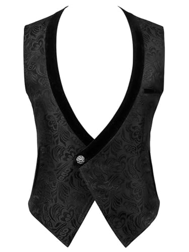 FQLGJMY Männer Mittelalterliche Renaissance Weste Gotische Wikinger Piraten Kostüm Halloween Maskerade Outfit Jacquard Anzug FQLGJMY Männer Mittelalterliche Renaissance Weste Gotische Wikinger Piraten Kostüm Halloween Maskerade Outfit Jacquard Anzug von FQLGJMY